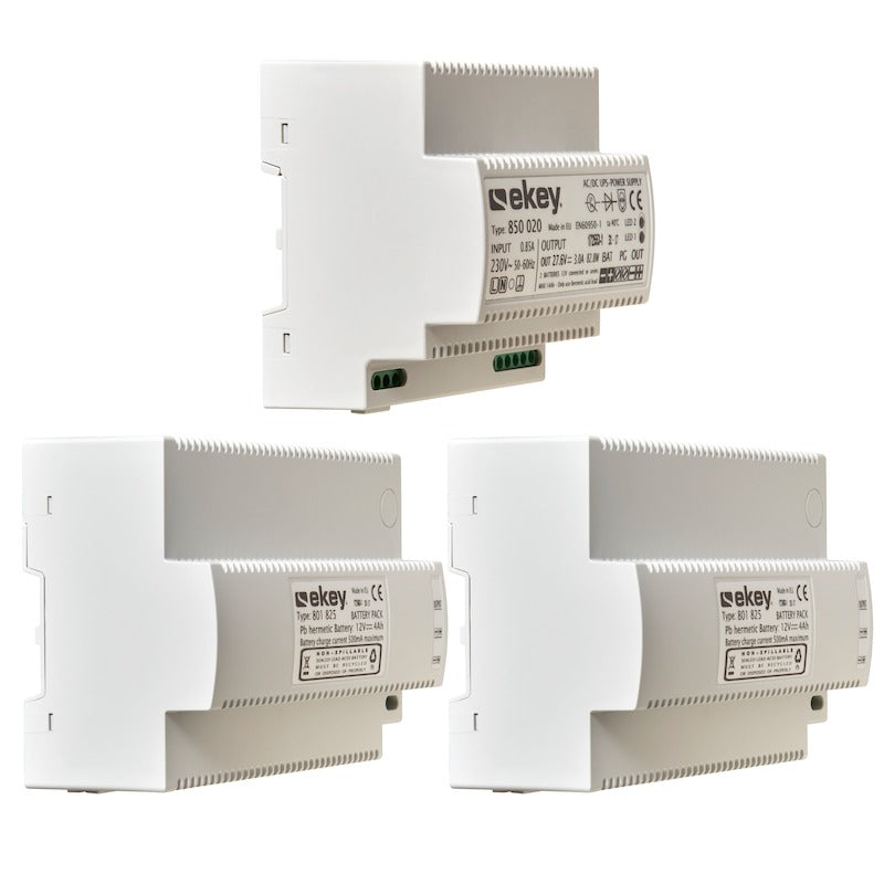EKEY 101593 Záložní napájecí zdroj ekey USV REG 230 VAC/24 VDC/3 A + akku 4 Ah, pro montáž na DIN-lištu EKEY 101593 Záložní napájecí zdroj ekey USV REG 230 VAC/24 VDC/3 A + akku 4 Ah, pro montáž na DIN-lištu